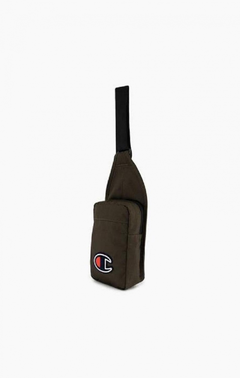 Champion Felt C Logo Shoulder Bag Väskor Dam Gröna | 5046-KINRQ