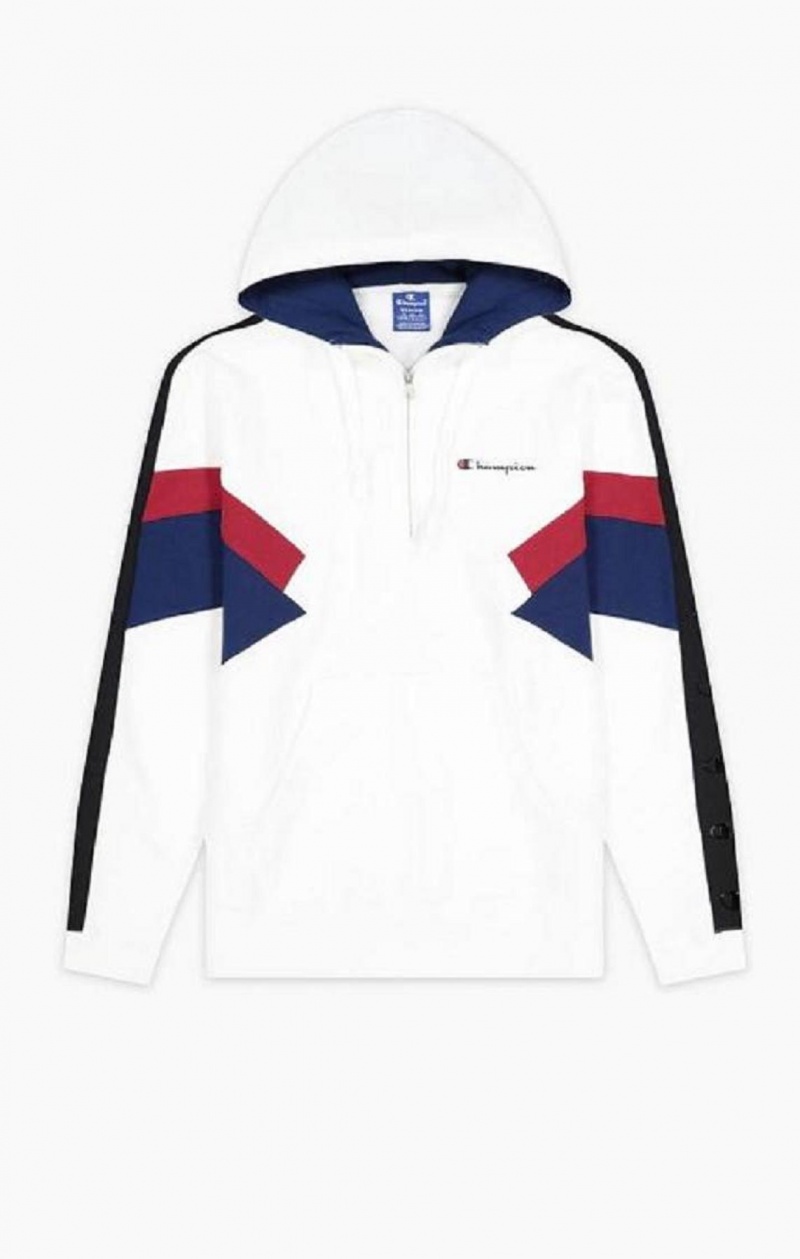 Champion Half Zip-Up Colour Block Hoodie Hoodie Herr Vita | 3140-EAPFO