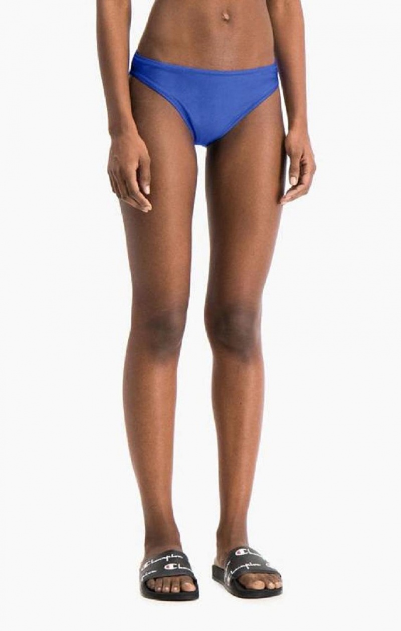 Champion High Leg Bikini Bottoms Badkläder Dam Blå | 4901-FNUET