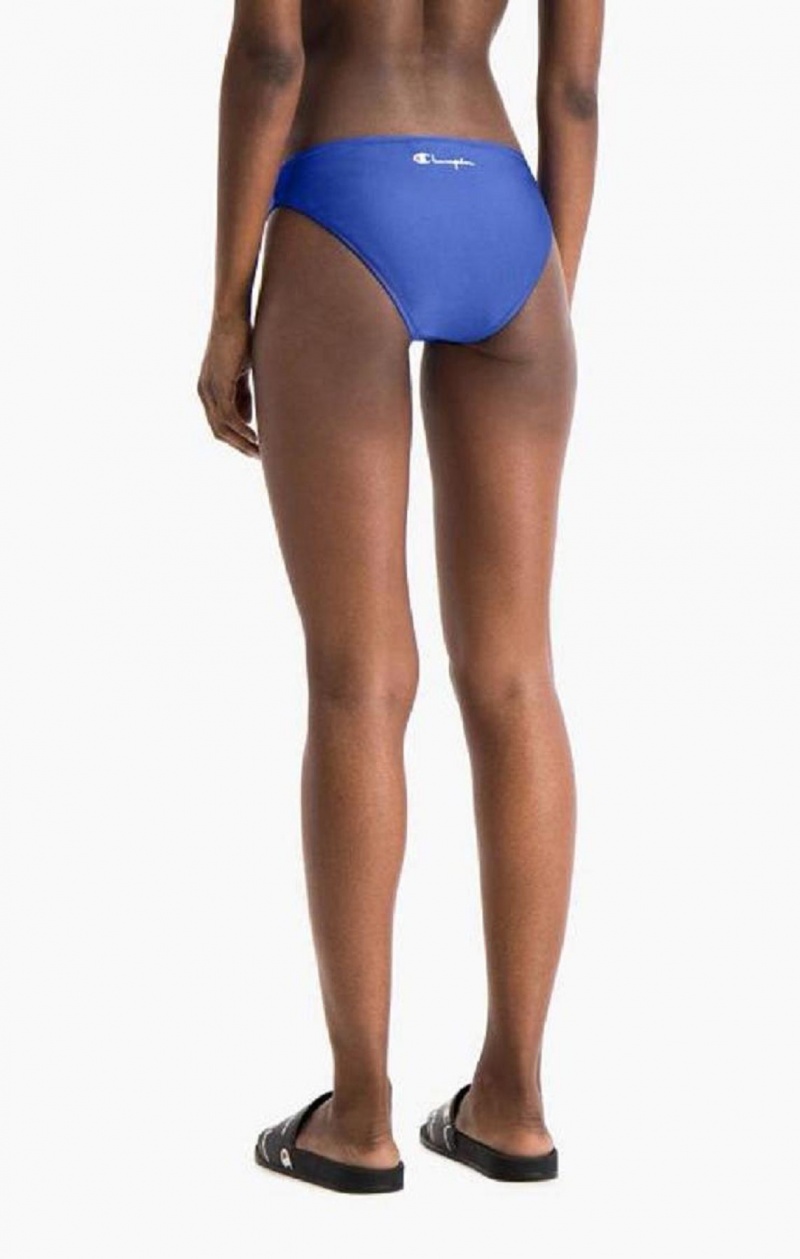 Champion High Leg Bikini Bottoms Badkläder Dam Blå | 4901-FNUET