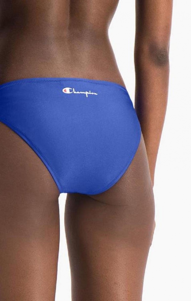 Champion High Leg Bikini Bottoms Badkläder Dam Blå | 4901-FNUET