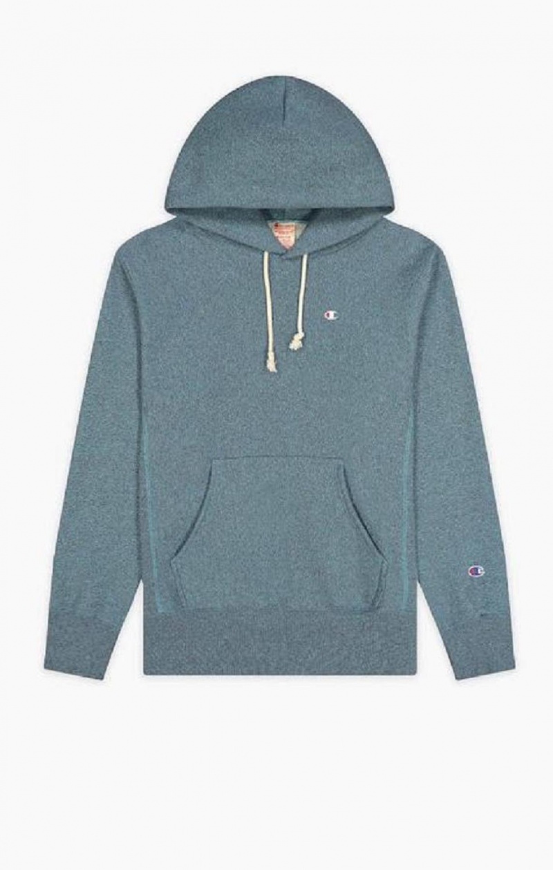 Champion Jaspé C Logo Reverse Weave Hoodie Hoodie Herr Turkos | 9324-AOIDK