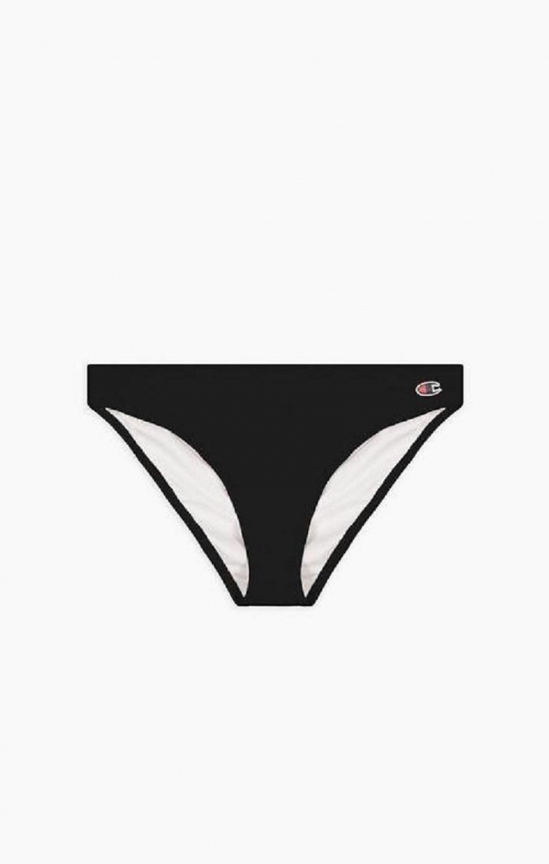 Champion Klassiska C Hipster Bikini Bottoms Badkläder Dam Svarta | 6912-EBDCO