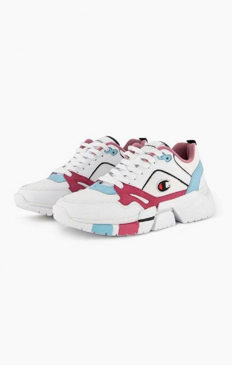 Champion Lander Mesh Trainers Träningsskor Dam Vita | 3956-GIKYA