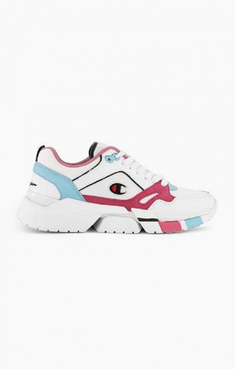 Champion Lander Mesh Trainers Träningsskor Dam Vita | 3956-GIKYA