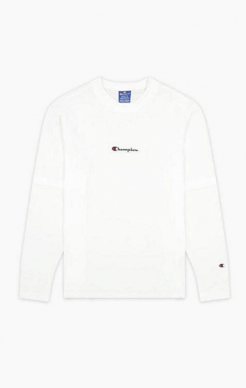 Champion Layered Small Script Logo T-Shirt T-shirt Herr Vita | 9786-CUQVH