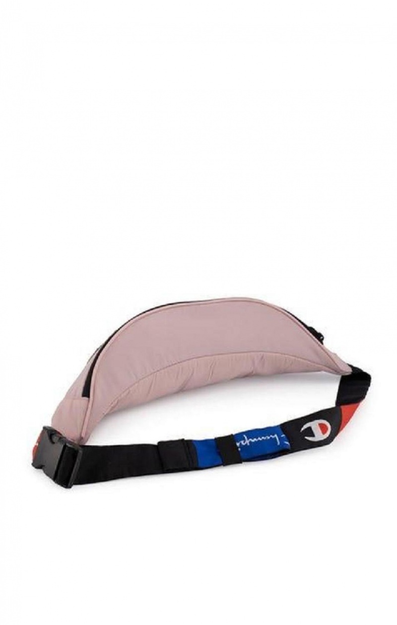 Champion Logo Rem C Patch Popper Belt Bag Väskor Dam Rosa | 7289-ESGLF