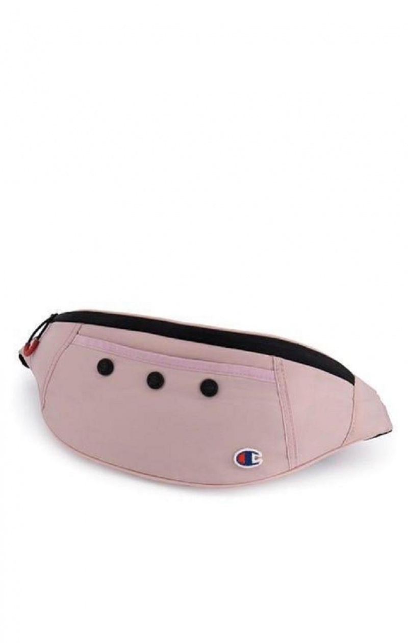 Champion Logo Rem C Patch Popper Belt Bag Väskor Dam Rosa | 7289-ESGLF