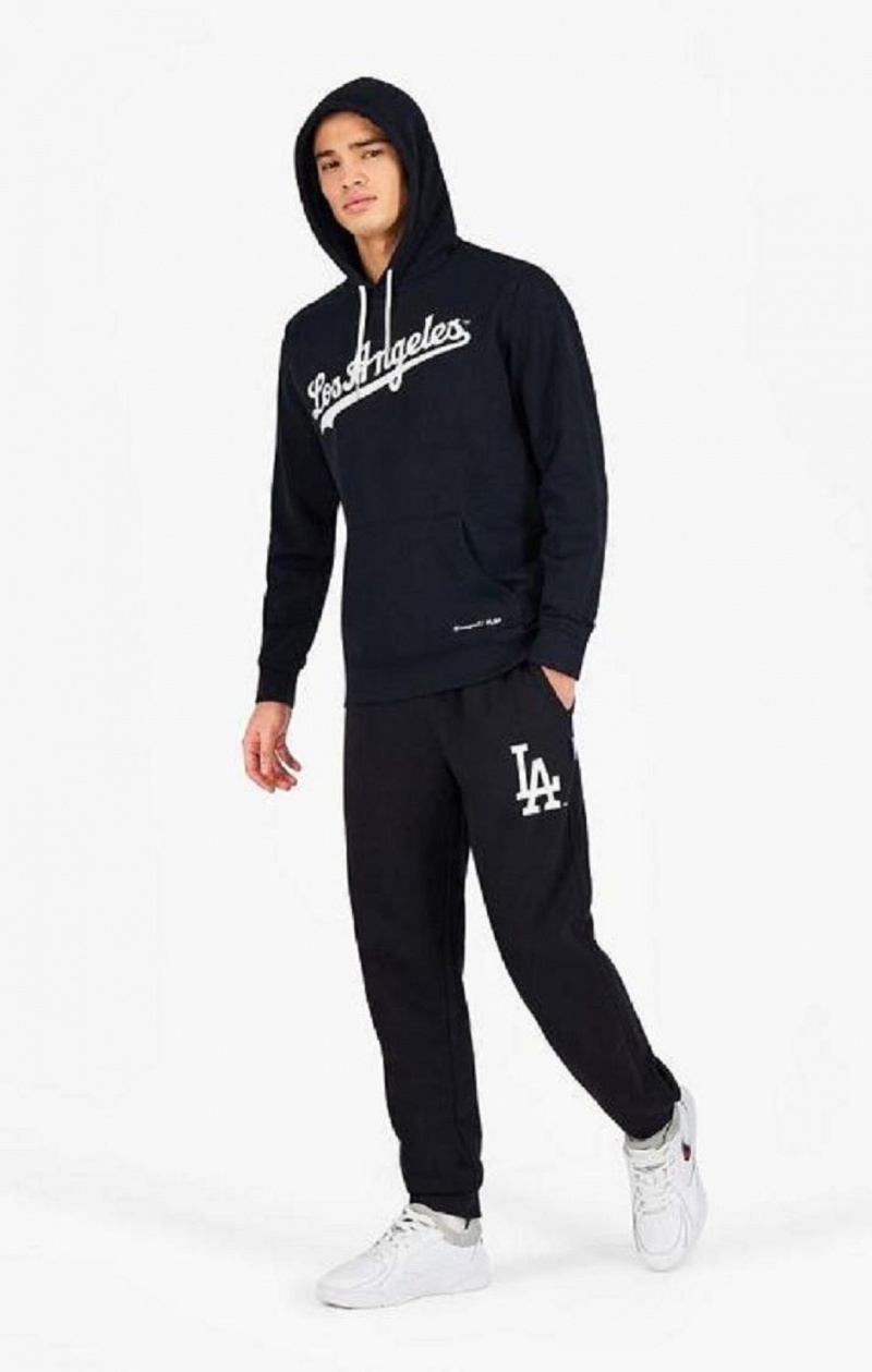 Champion Los Angeles MLB Hoodie Hoodie Herr Svarta | 5801-BUJSX