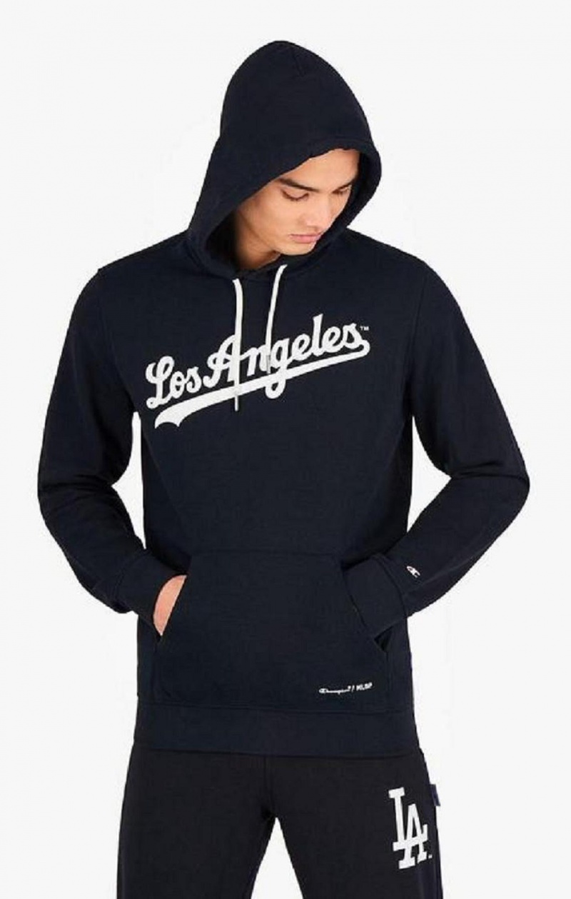 Champion Los Angeles MLB Hoodie Hoodie Herr Svarta | 5801-BUJSX