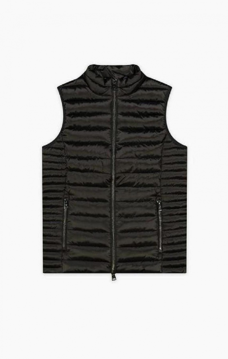 Champion Lätta Vadderad Gilet T-shirt Dam Svarta | 5127-AYHLZ