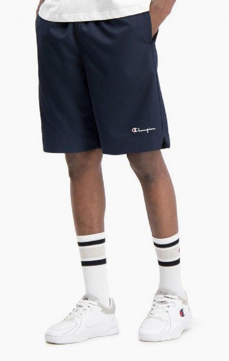 Champion Mesh Basketball Logo Shorts Shorts Herr Vita | 8264-JXISY