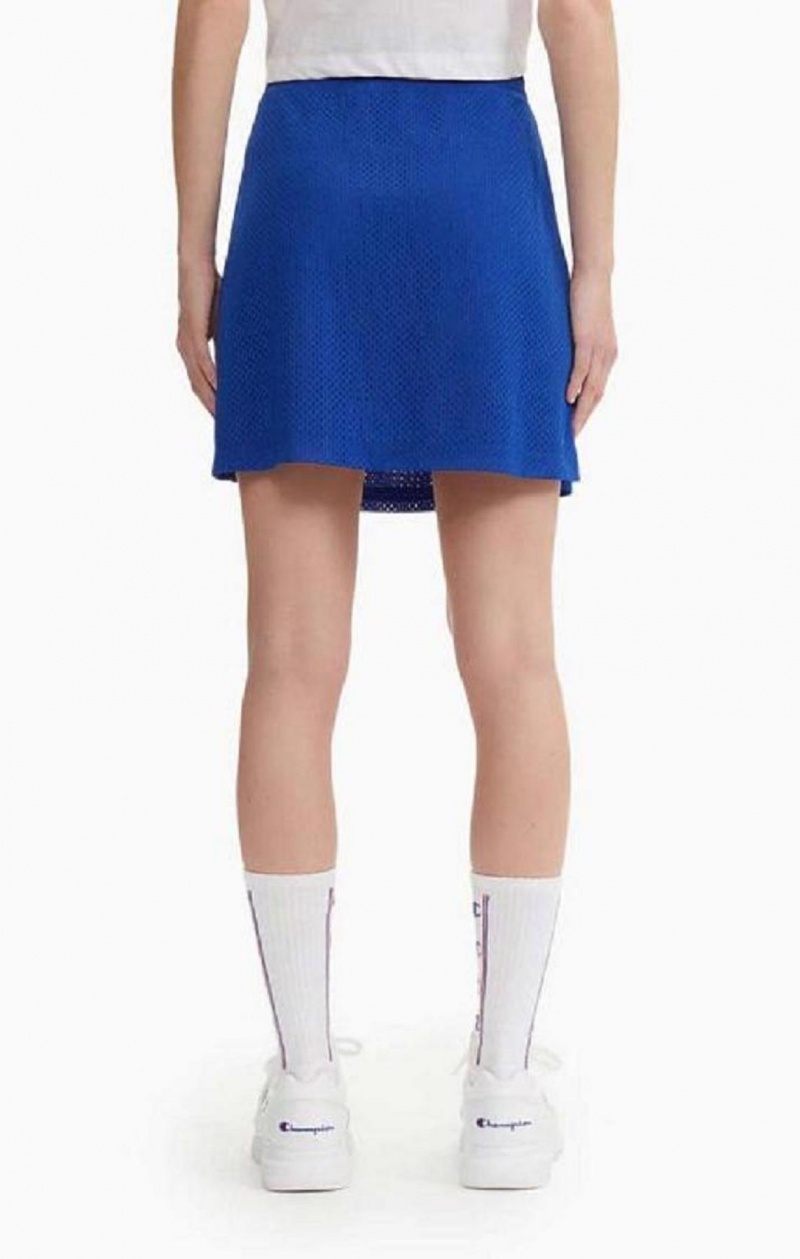 Champion Mesh Tennis Mini Skirt Kjolar Dam Blå | 1740-KIFWG