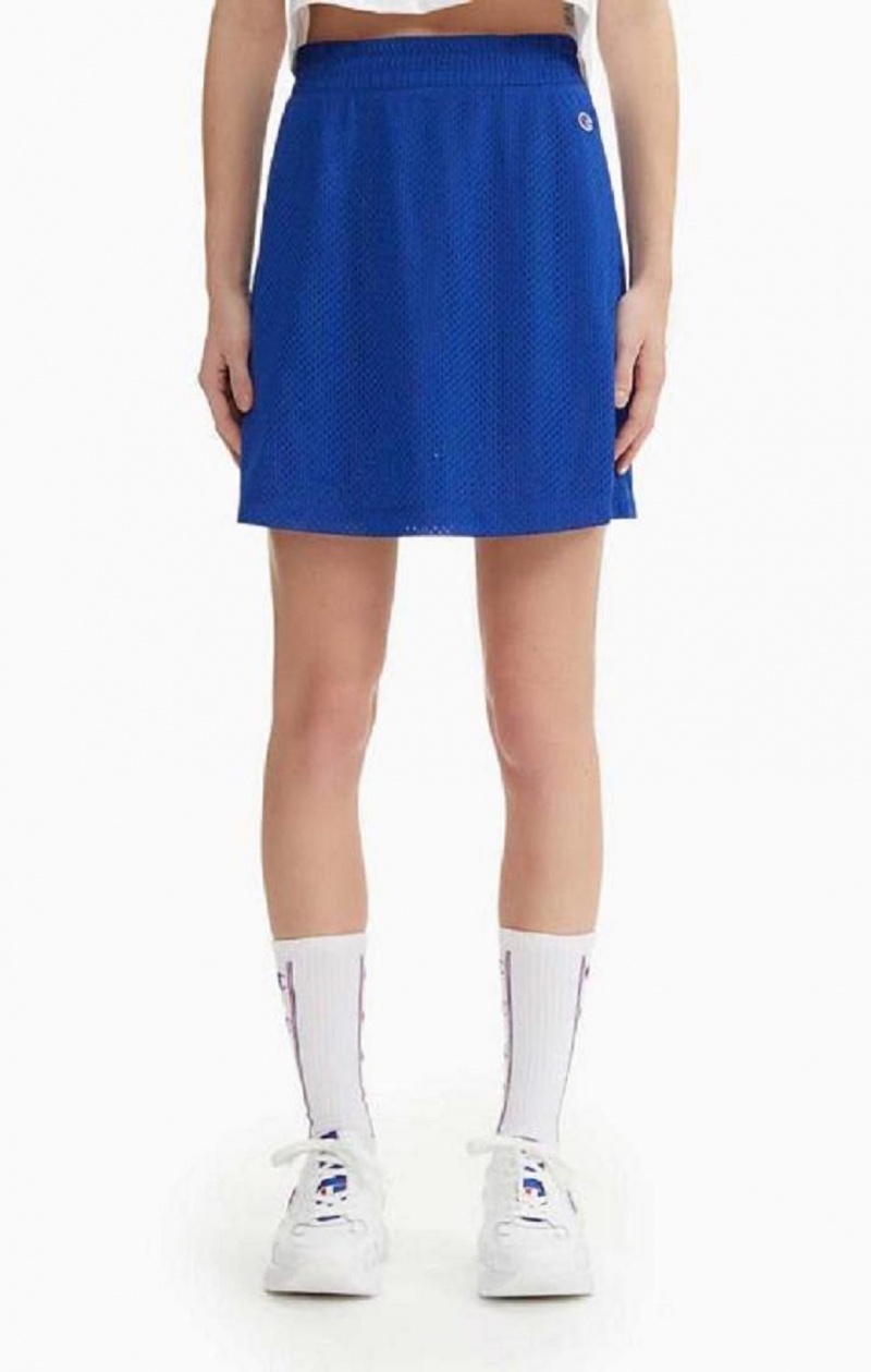 Champion Mesh Tennis Mini Skirt Kjolar Dam Blå | 1740-KIFWG