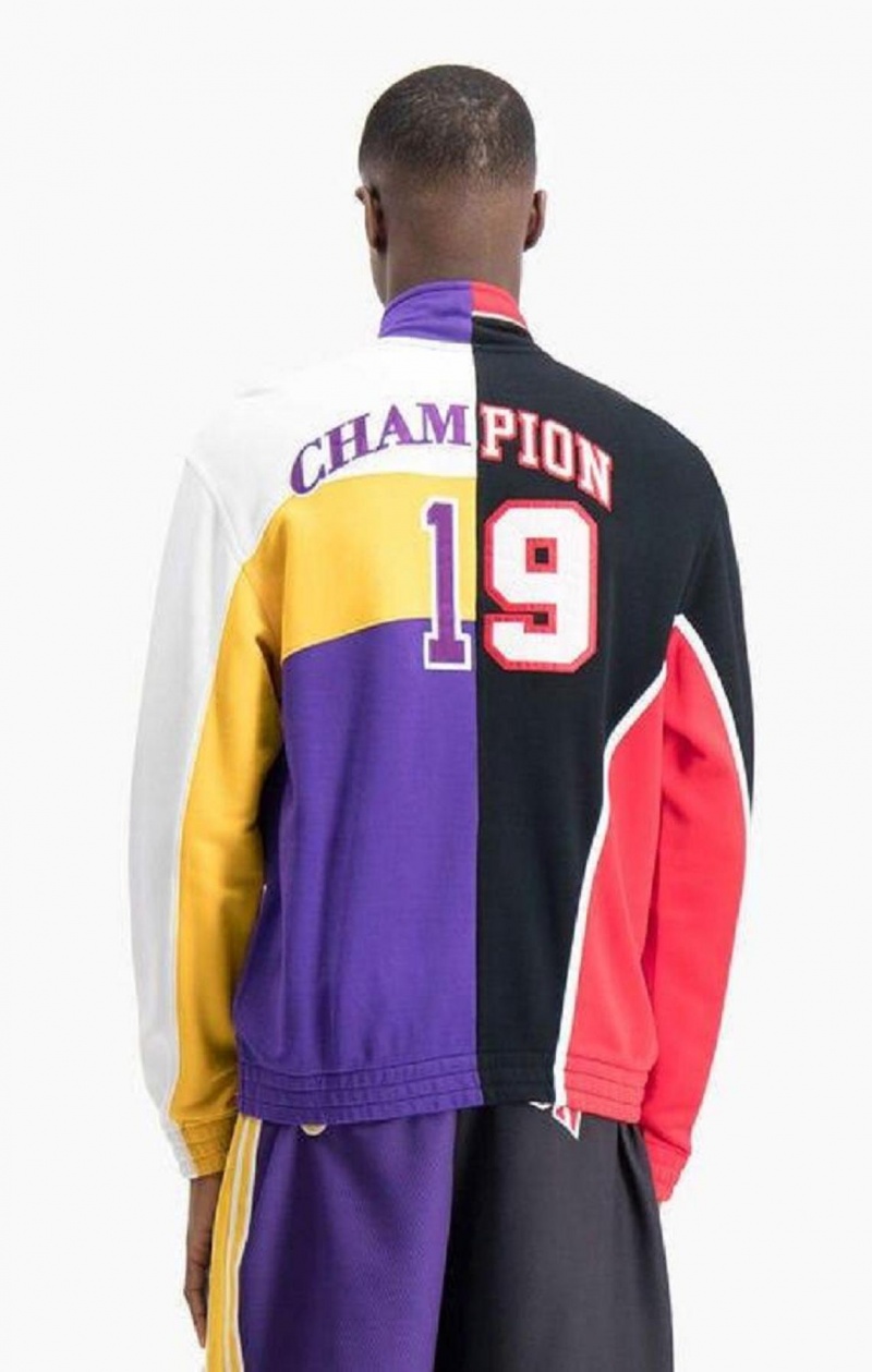 Champion NBMIX Patchwork 'Champion 19' Basketball Jacket Jackor Herr Svarta | 8597-TPWIL