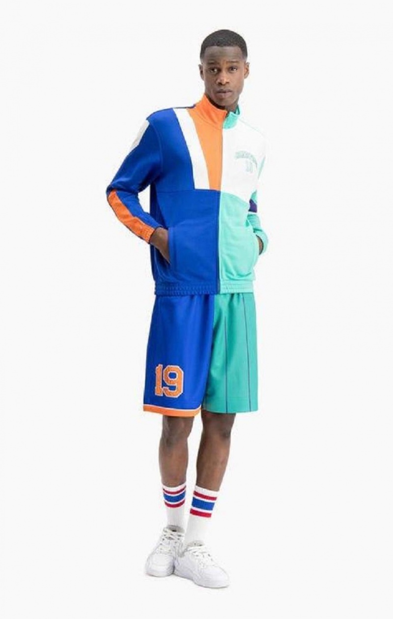 Champion NBMIX Patchwork 'Champion 19' Basketball Jacket Jackor Herr Blå | 7412-JUGXQ