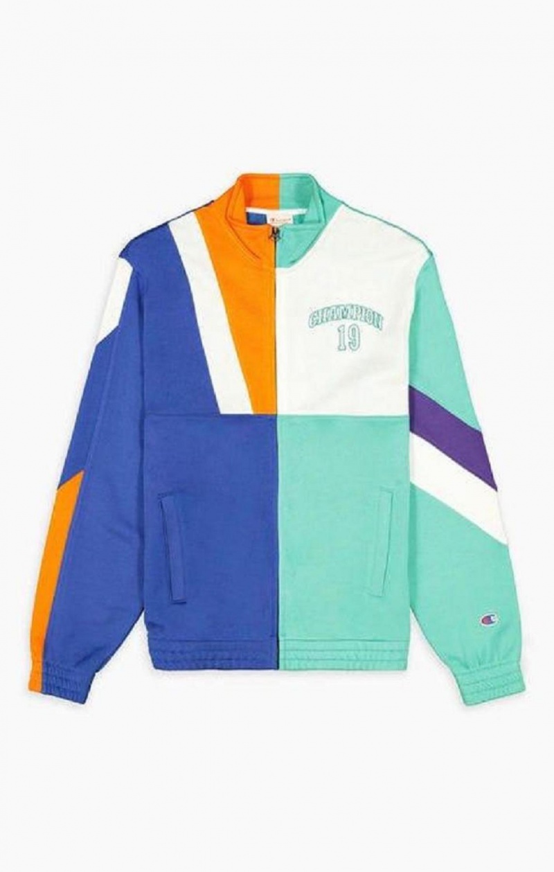 Champion NBMIX Patchwork 'Champion 19' Basketball Jacket Jackor Herr Blå | 7412-JUGXQ