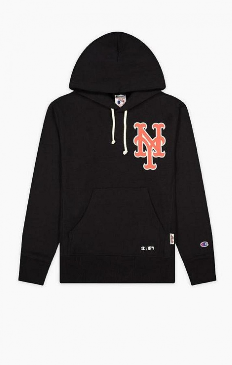 Champion New York MLB Hoodie Hoodie Herr Svarta | 7824-EDJCO