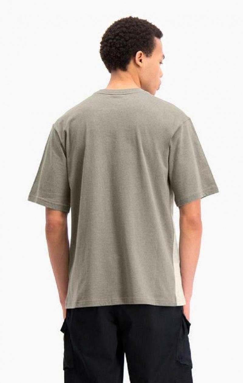 Champion Ombré Panelled T-Shirt T-shirt Herr Gröna | 4087-TIKYF