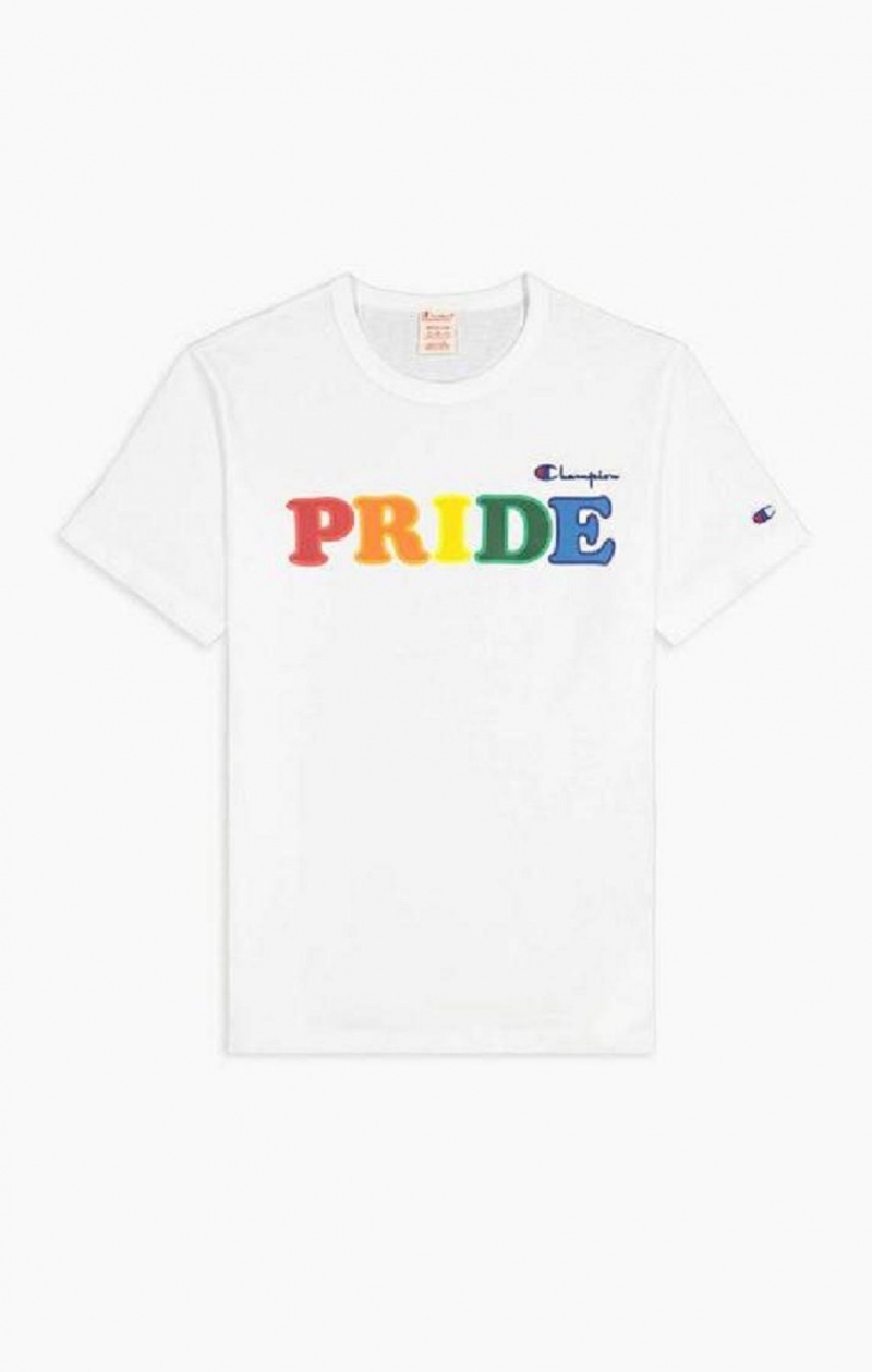 Champion PRIDE C Logo Crew Neck T-Shirt T-shirt Dam Vita | 8064-MXITY