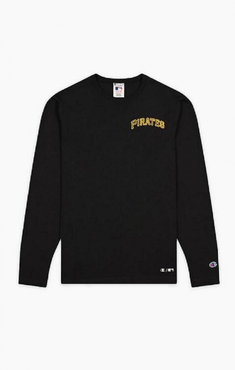 Champion Pittsburgh MLB T-Shirt T-shirt Herr Svarta | 3680-GORUD