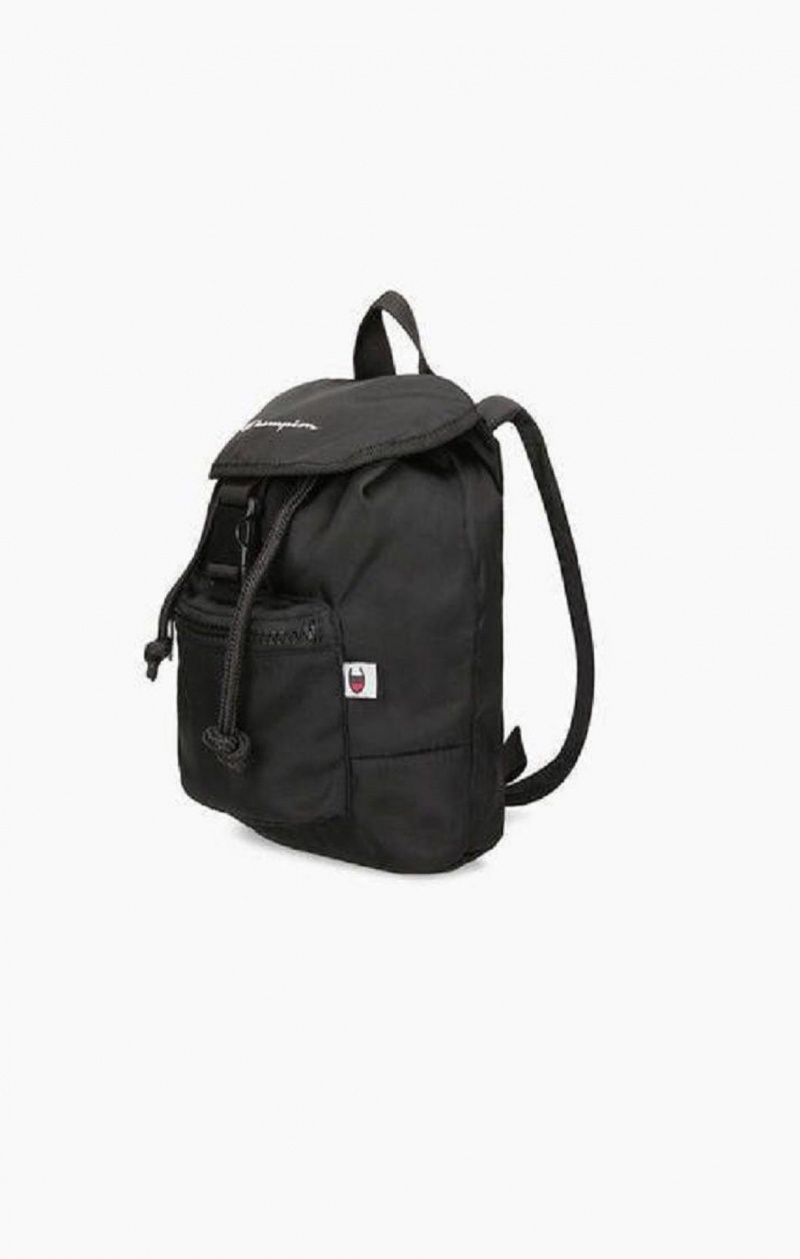 Champion Pocket Front Drawstring Backpack Väskor Dam Svarta | 0564-VYFBK