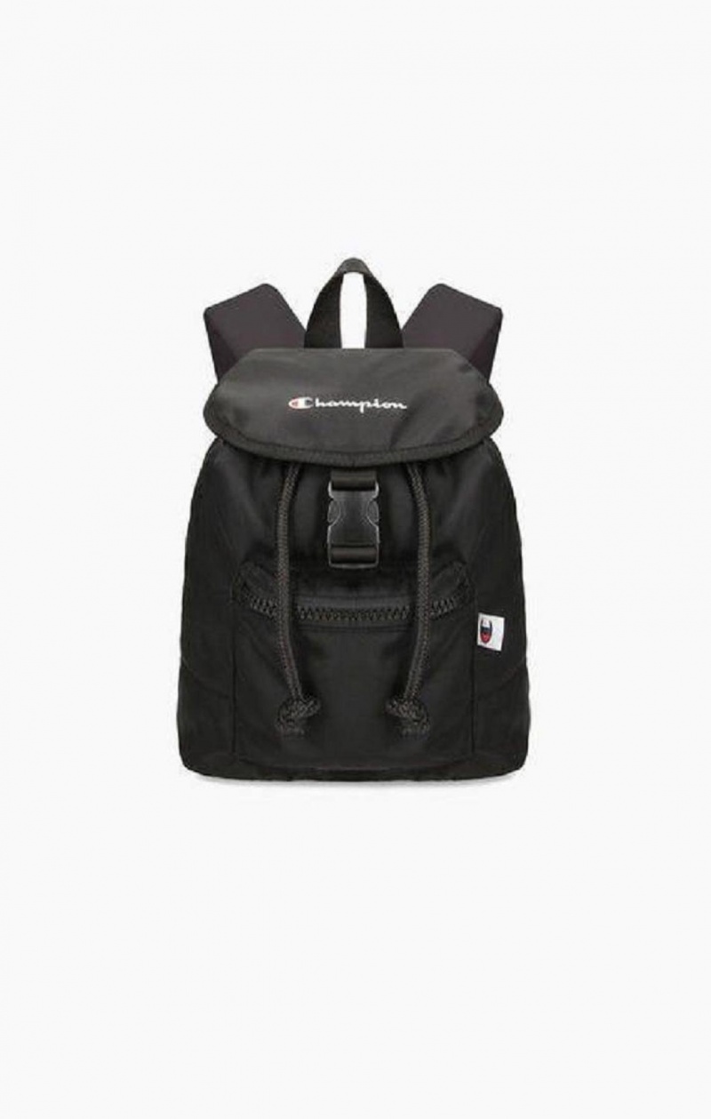 Champion Pocket Front Drawstring Backpack Väskor Dam Svarta | 0564-VYFBK