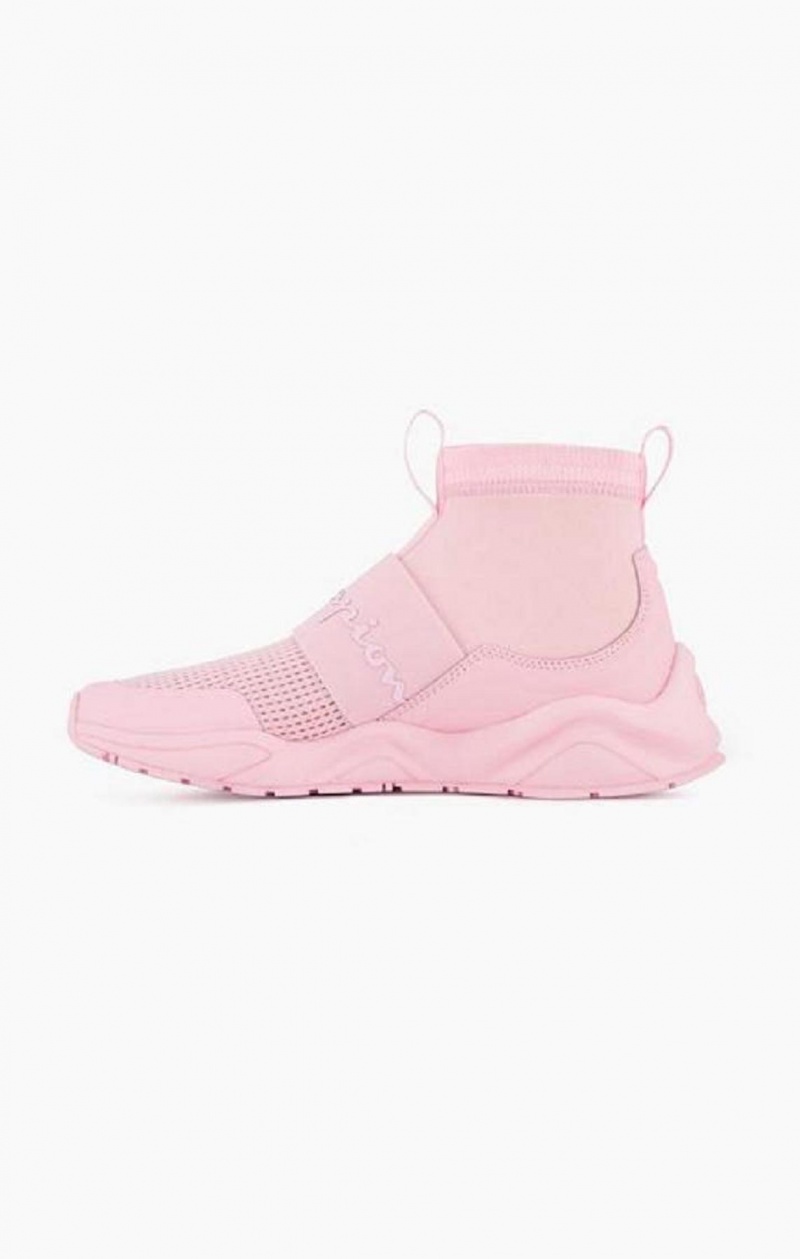 Champion Rally C Sock Runner Trainers Träningsskor Dam Rosa | 7628-JINPF