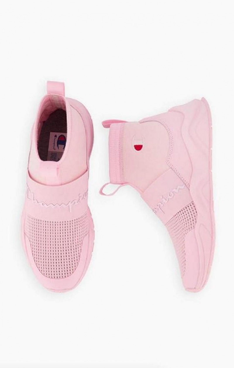 Champion Rally C Sock Runner Trainers Träningsskor Dam Rosa | 7628-JINPF