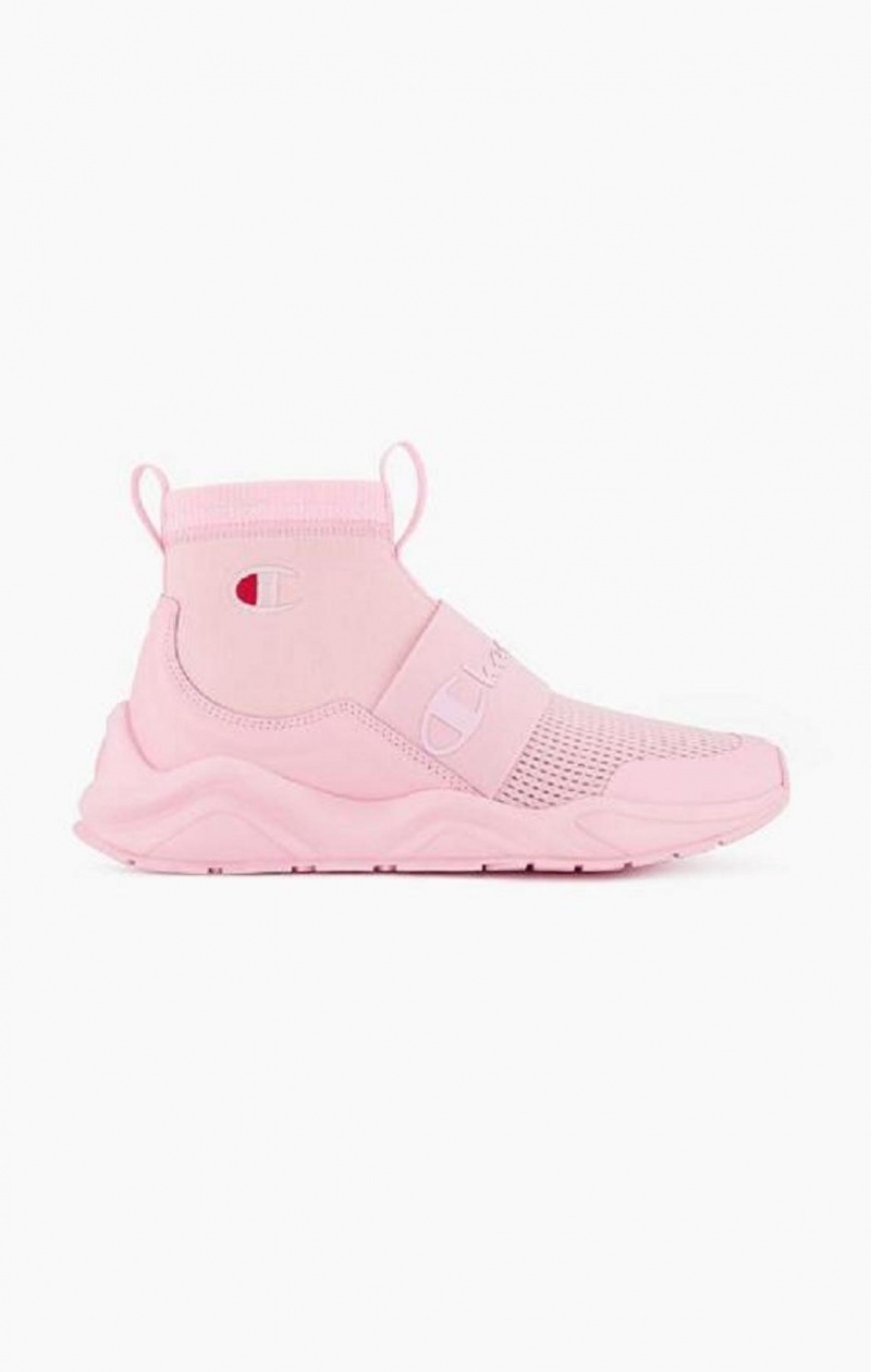 Champion Rally C Sock Runner Trainers Träningsskor Dam Rosa | 7628-JINPF