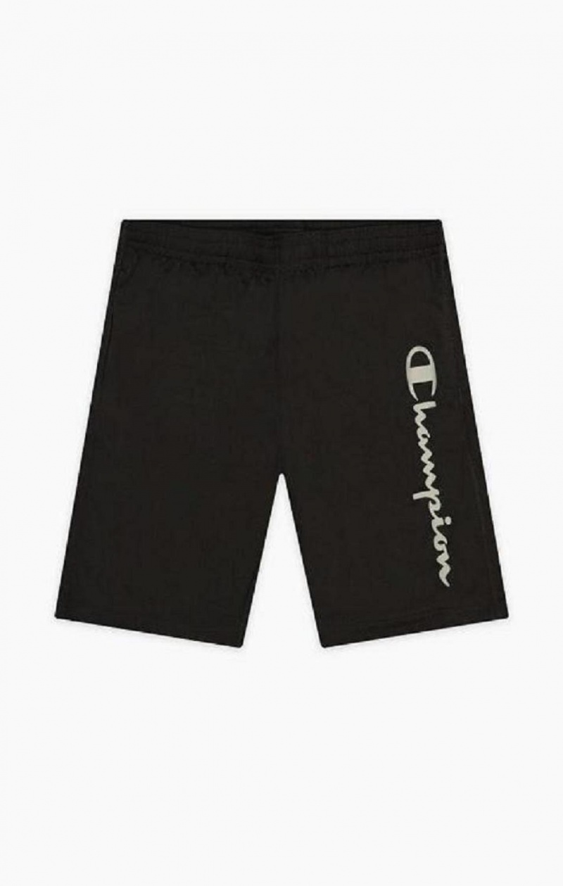 Champion Reflective Script Logo Shorts Shorts Herr Svarta | 4725-ETZKA