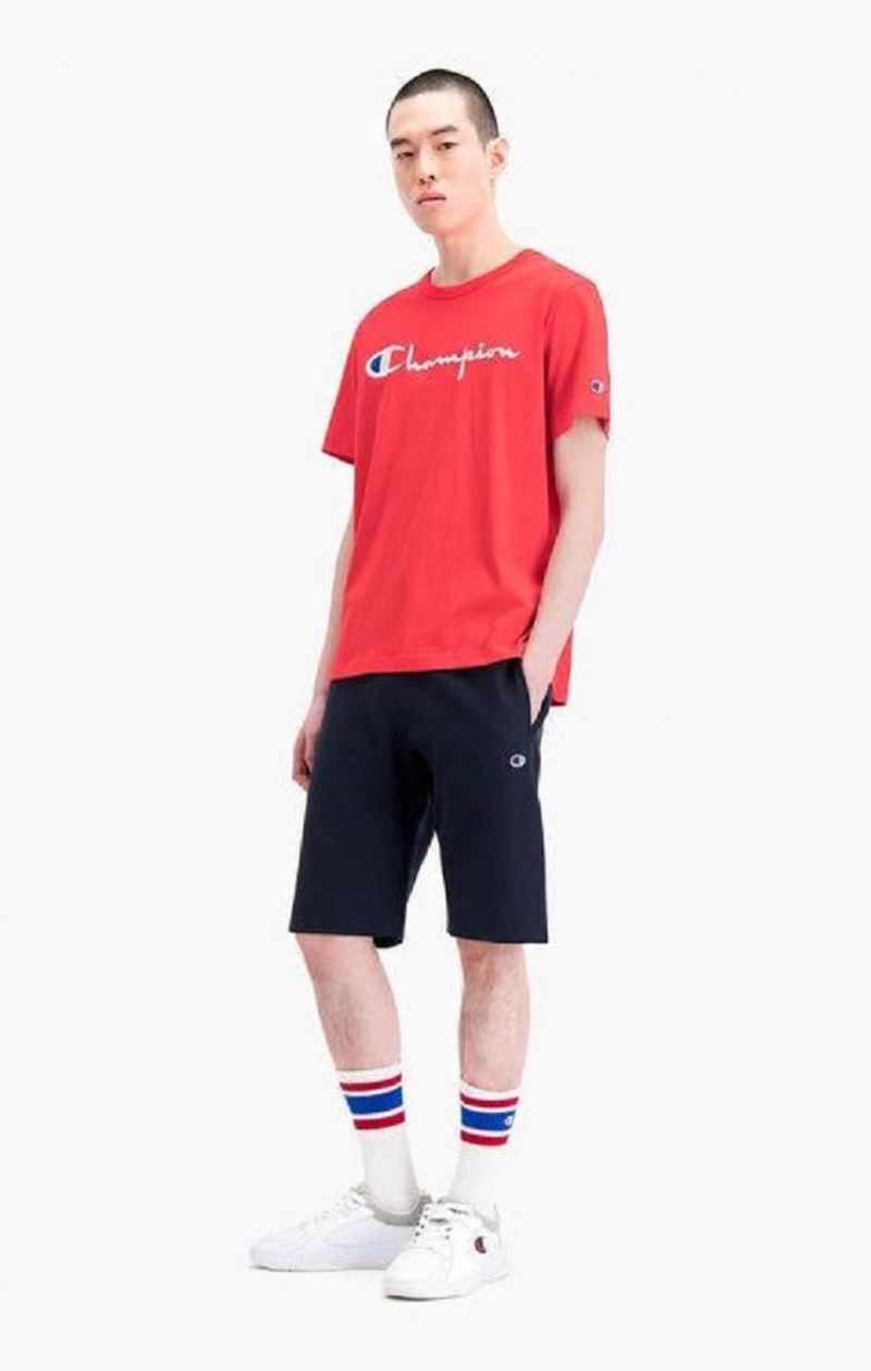 Champion Reverse Weave Long Shorts Shorts Herr Mörkblå | 4581-KRWZB