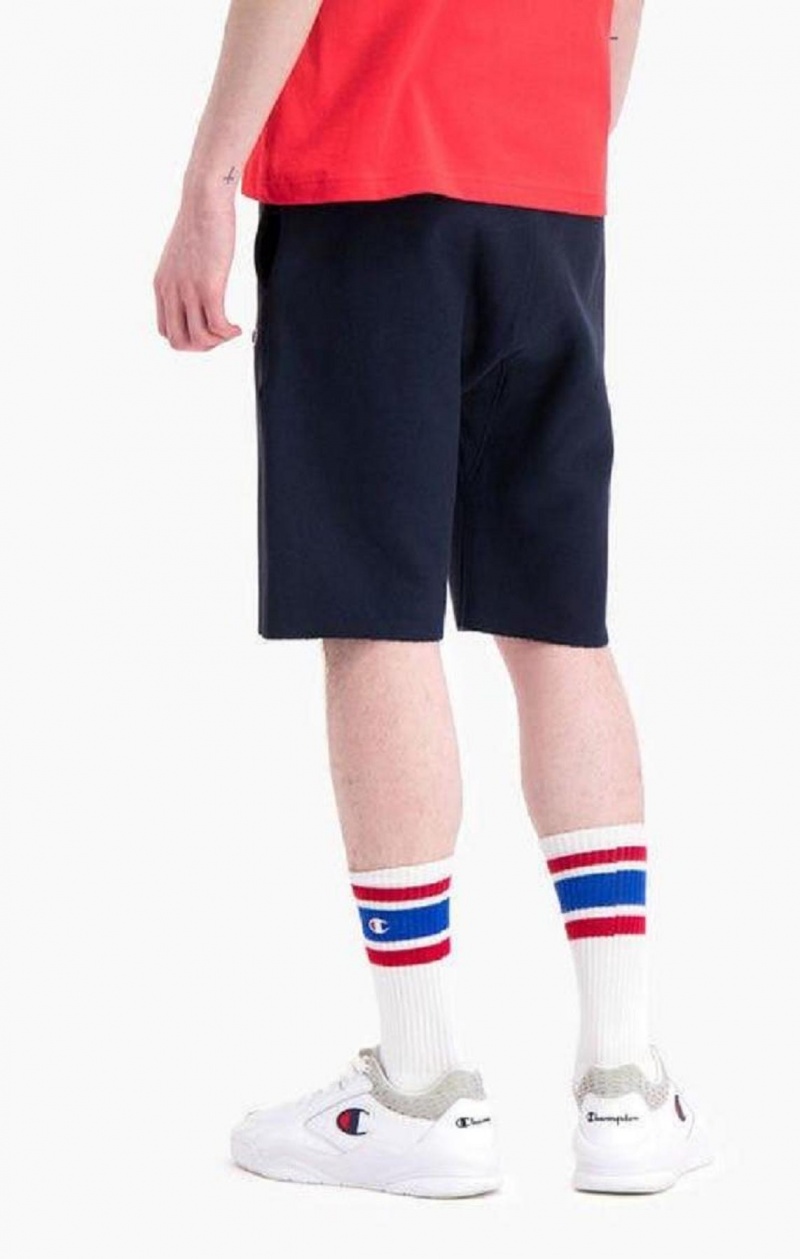 Champion Reverse Weave Long Shorts Shorts Herr Mörkblå | 4581-KRWZB