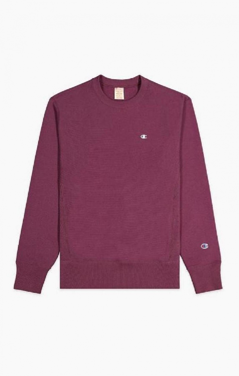 Champion Reverse Weave Sweatshirt Tröjor Herr Vinröda | 8673-WMNTX