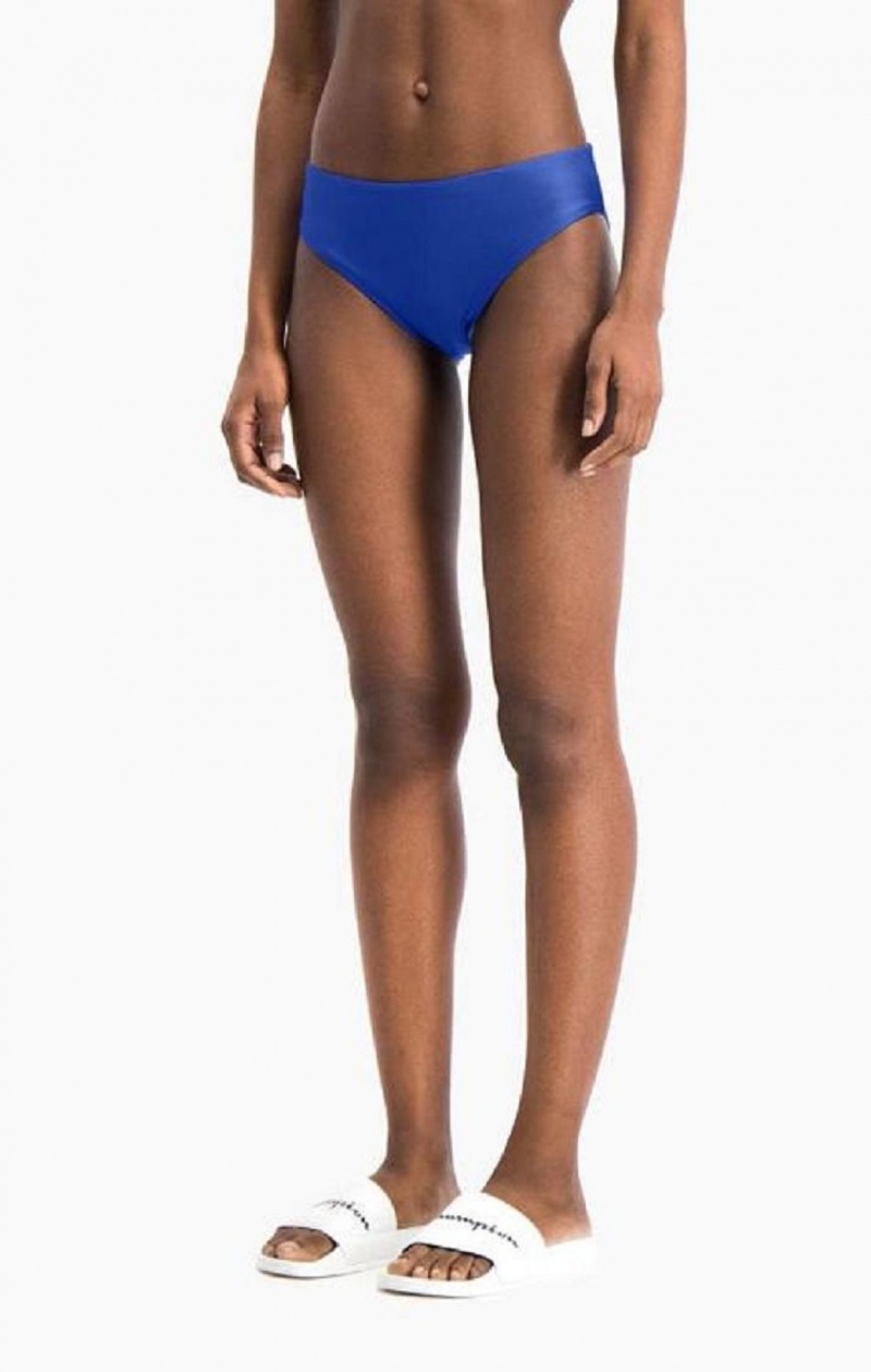 Champion Reversible C Logo High Midja Bikini Bottoms Badkläder Dam Blå | 3790-ICYSF