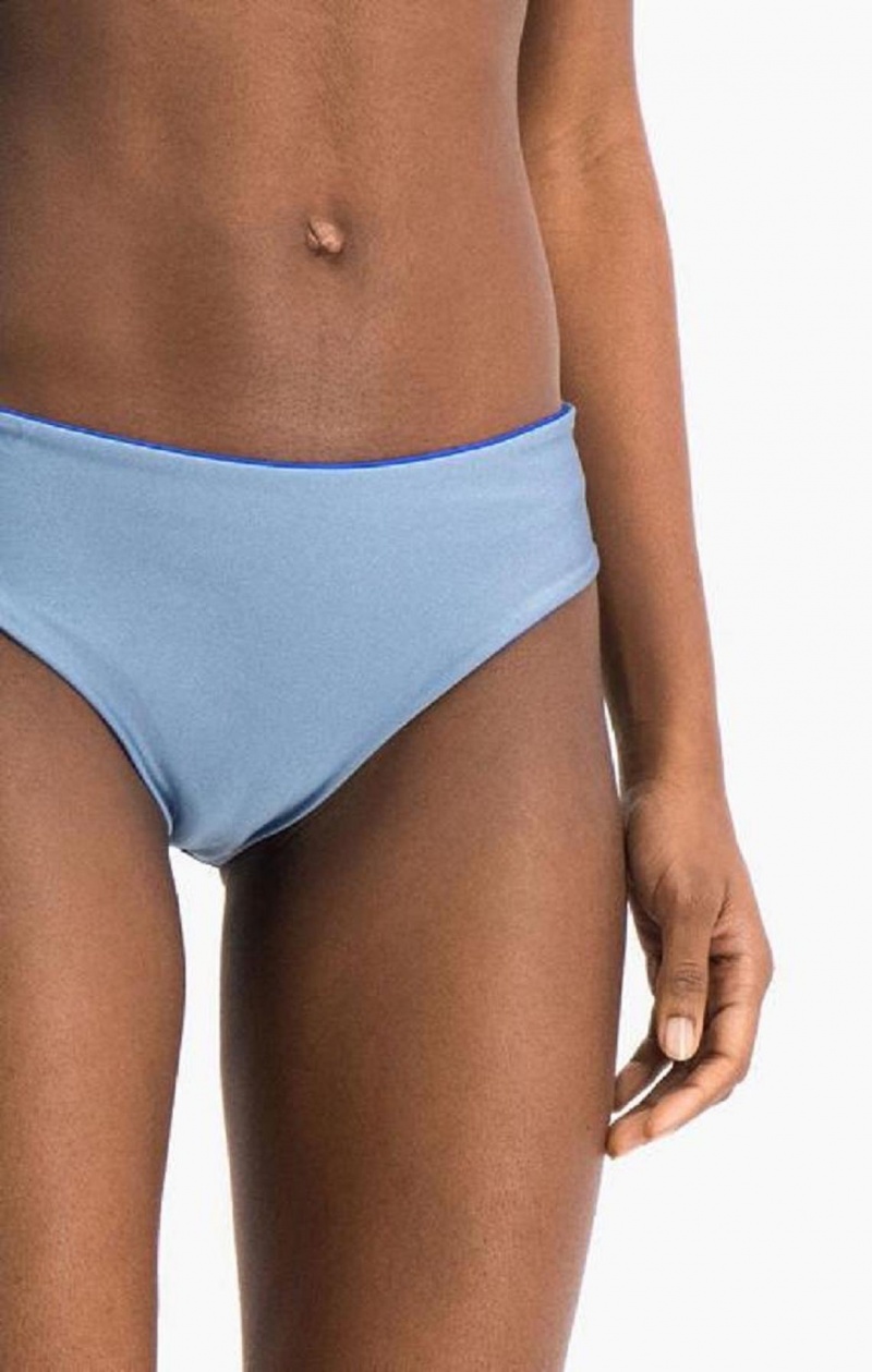 Champion Reversible C Logo High Midja Bikini Bottoms Badkläder Dam Blå | 3790-ICYSF