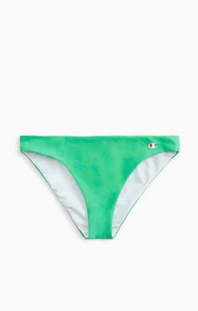 Champion Reversible 'C' Logo Patch Bikini Bottoms Badkläder Dam Gröna | 4816-ZEDGW