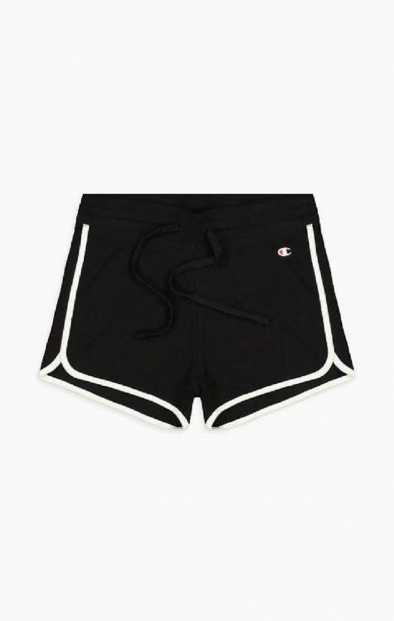 Champion Räfflad Runner Shorts Shorts Dam Svarta | 0983-AVDTQ