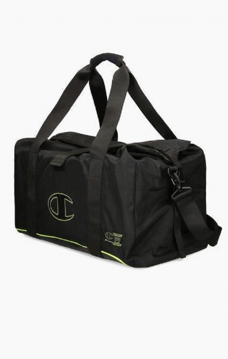 Champion Roll Top Neon Outline C Logo Duffle Bag Väskor Herr Svarta | 6924-ENKAR