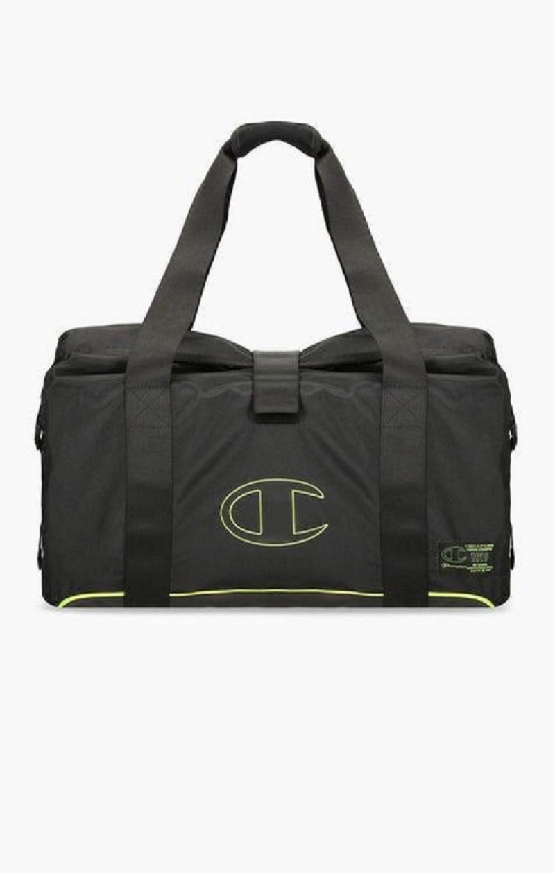 Champion Roll Top Neon Outline C Logo Duffle Bag Väskor Herr Svarta | 6924-ENKAR