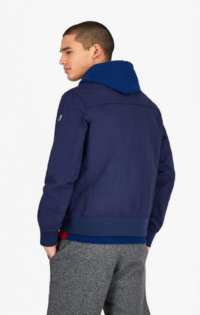 Champion Rubber C Zip-Through Jacket Jackor Herr Mörkblå | 7543-KIPAZ