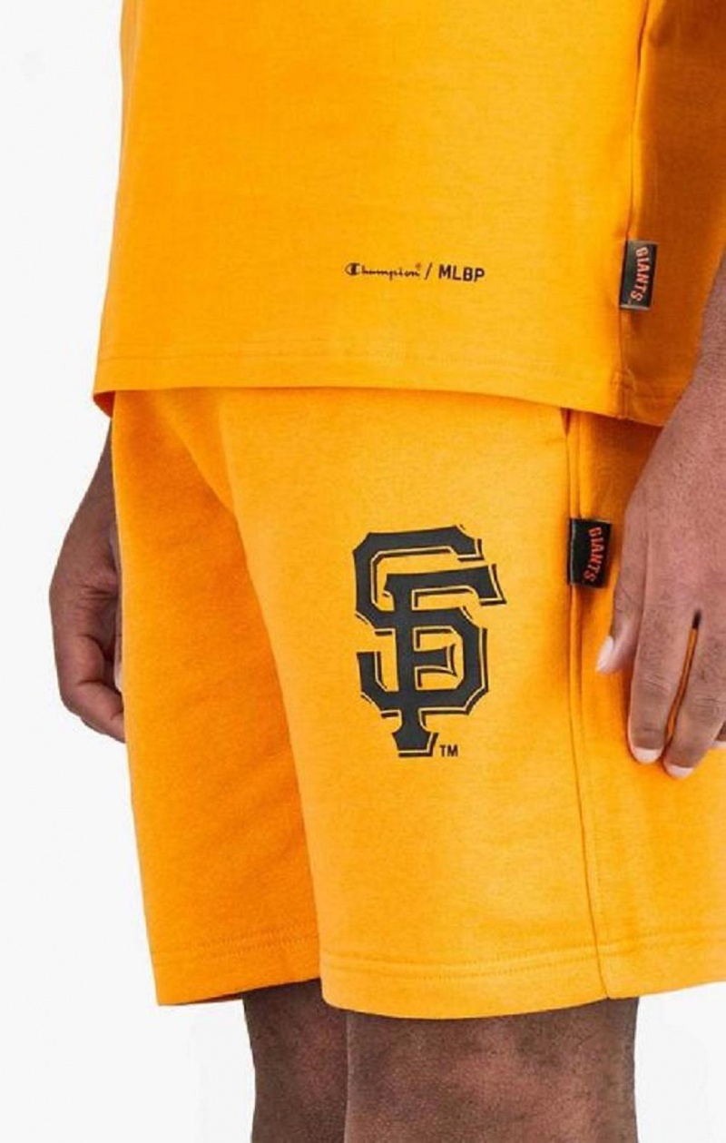 Champion San Francisco MLB Shorts Shorts Herr Orange | 2304-QJUYT