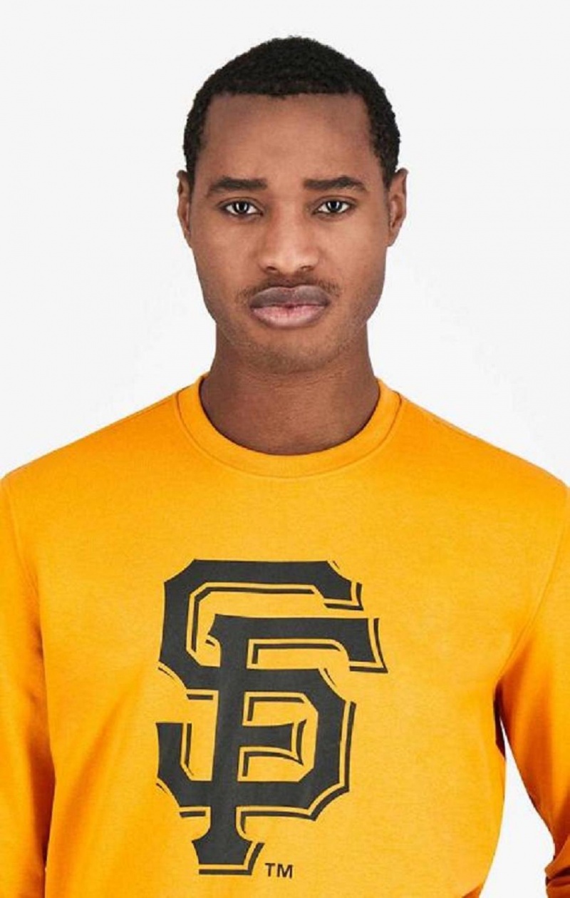 Champion San Francisco MLB Sweatshirt Tröjor Herr Orange | 7136-WYRUN