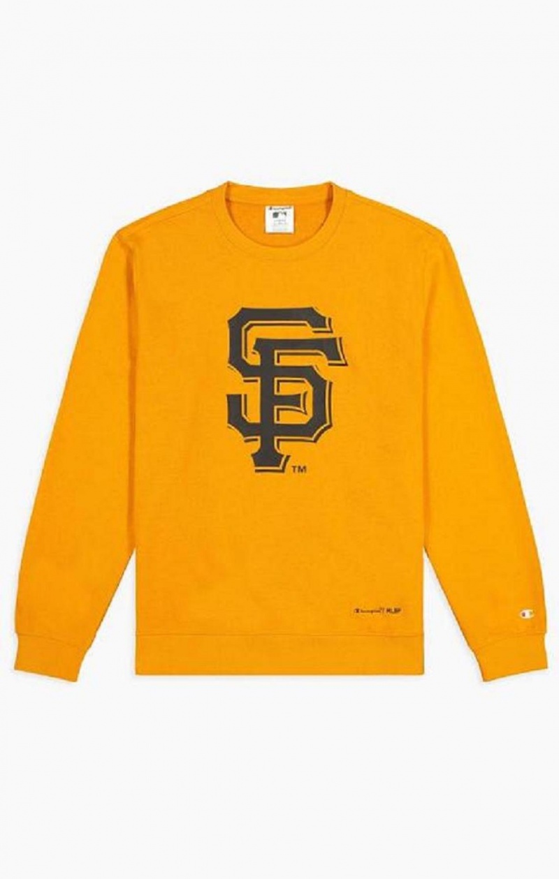 Champion San Francisco MLB Sweatshirt Tröjor Herr Orange | 7136-WYRUN