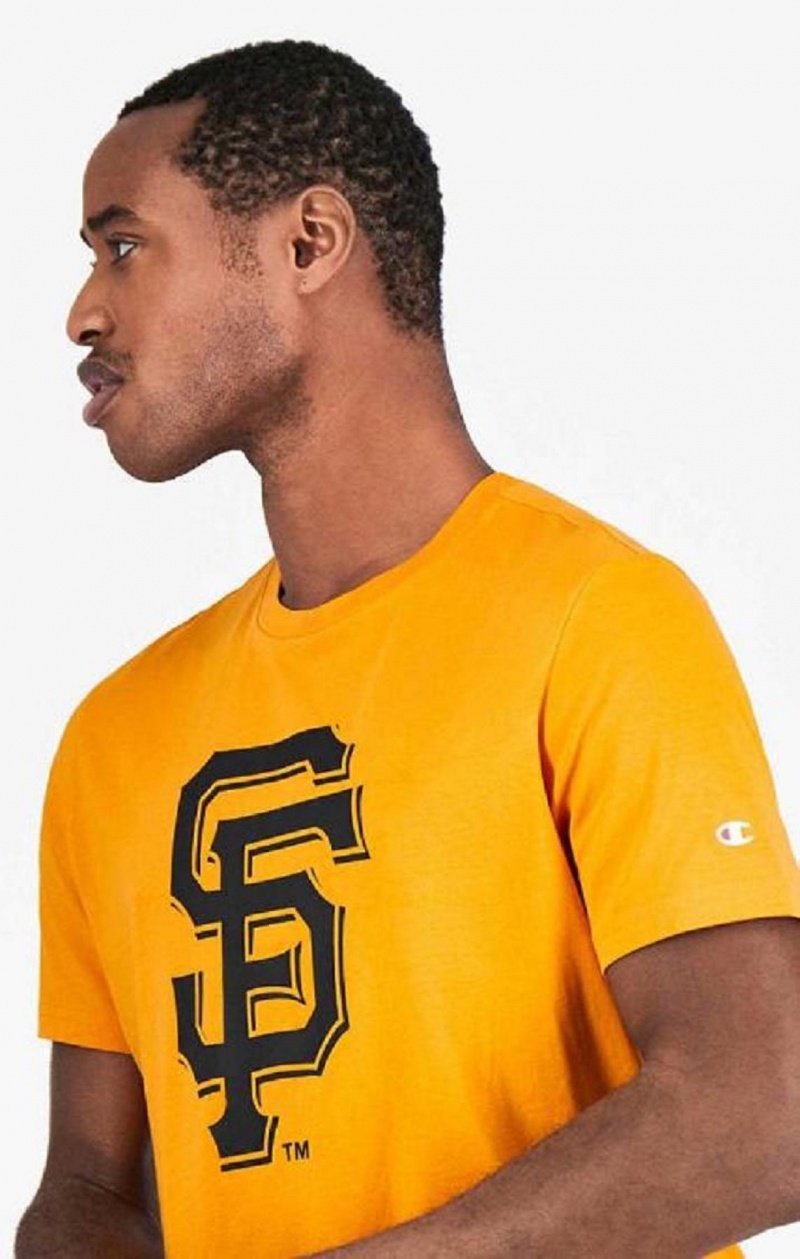 Champion San Francisco MLB T-Shirt T-shirt Herr Orange | 2857-AKODE