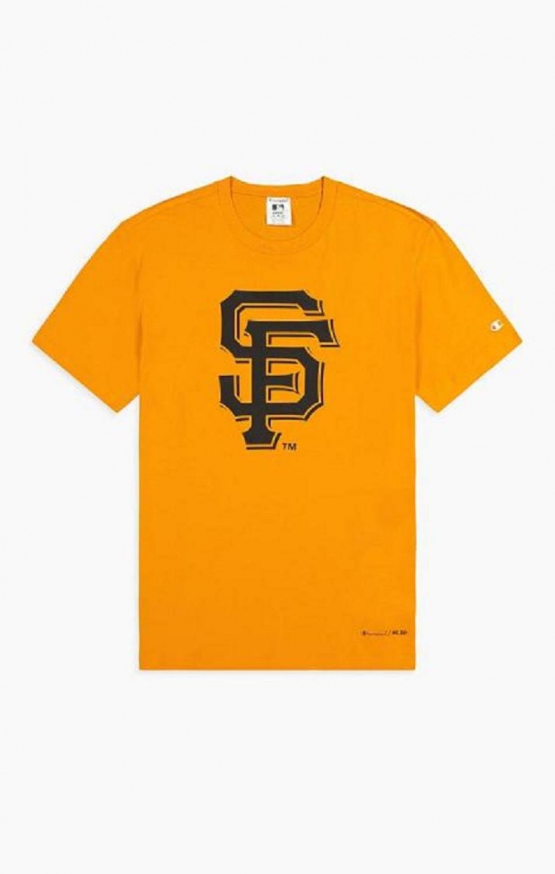 Champion San Francisco MLB T-Shirt T-shirt Herr Orange | 2857-AKODE