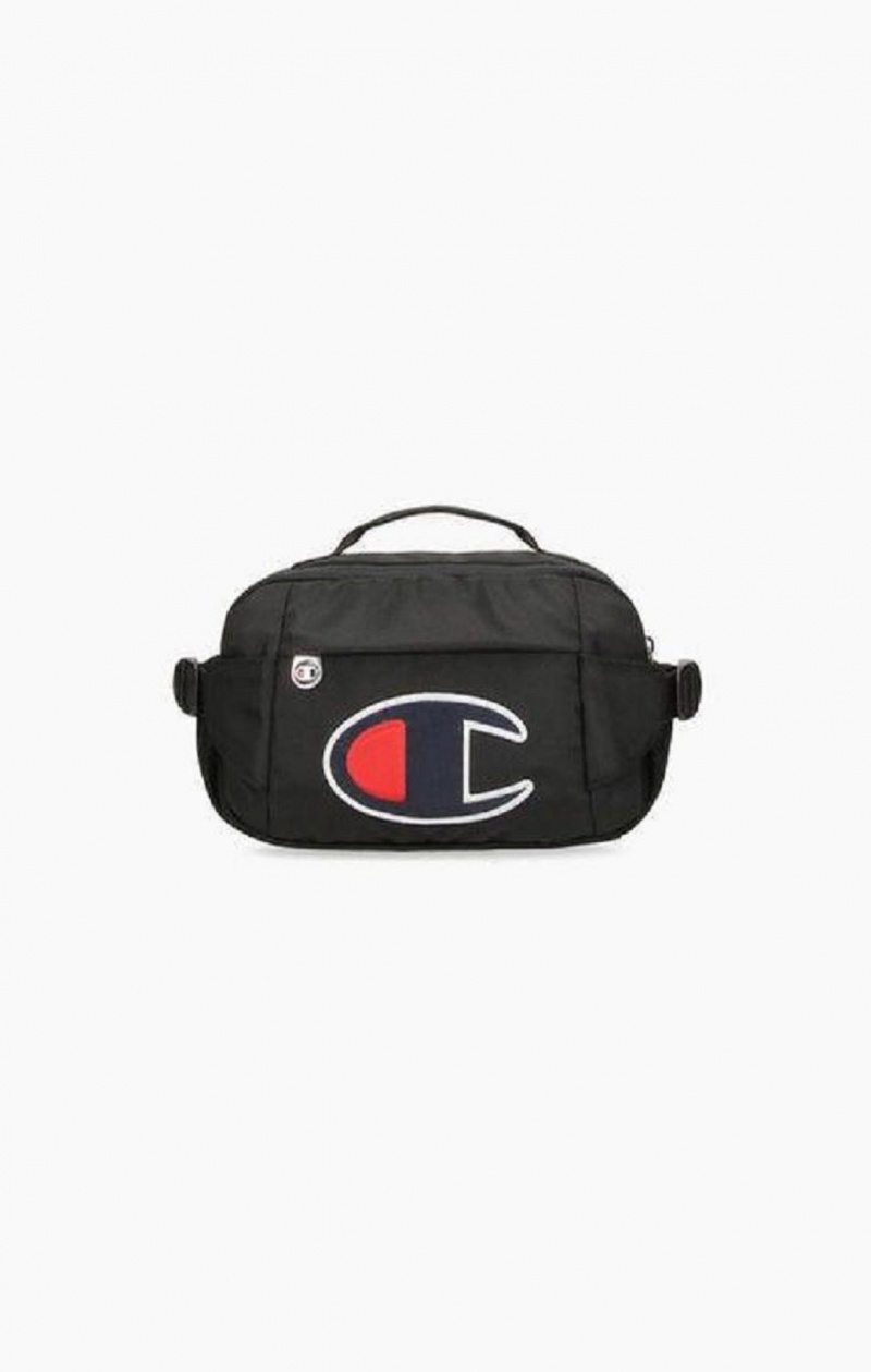 Champion Satin C Logo Patch Utility Belt Bag Väskor Herr Svarta | 8435-WFPRJ