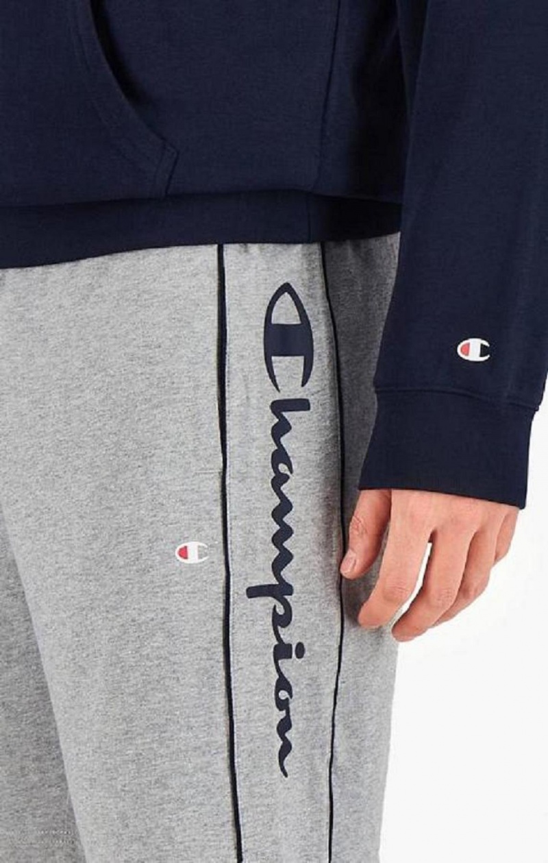 Champion Script Logo Bomull Shorts Shorts Herr Ljusgrå | 8293-KBXOG