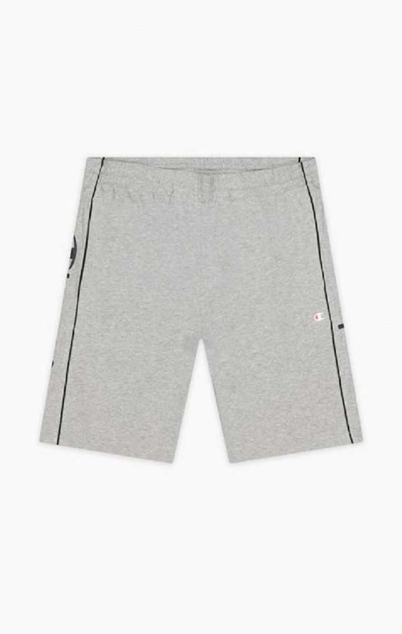 Champion Script Logo Bomull Shorts Shorts Herr Ljusgrå | 8293-KBXOG