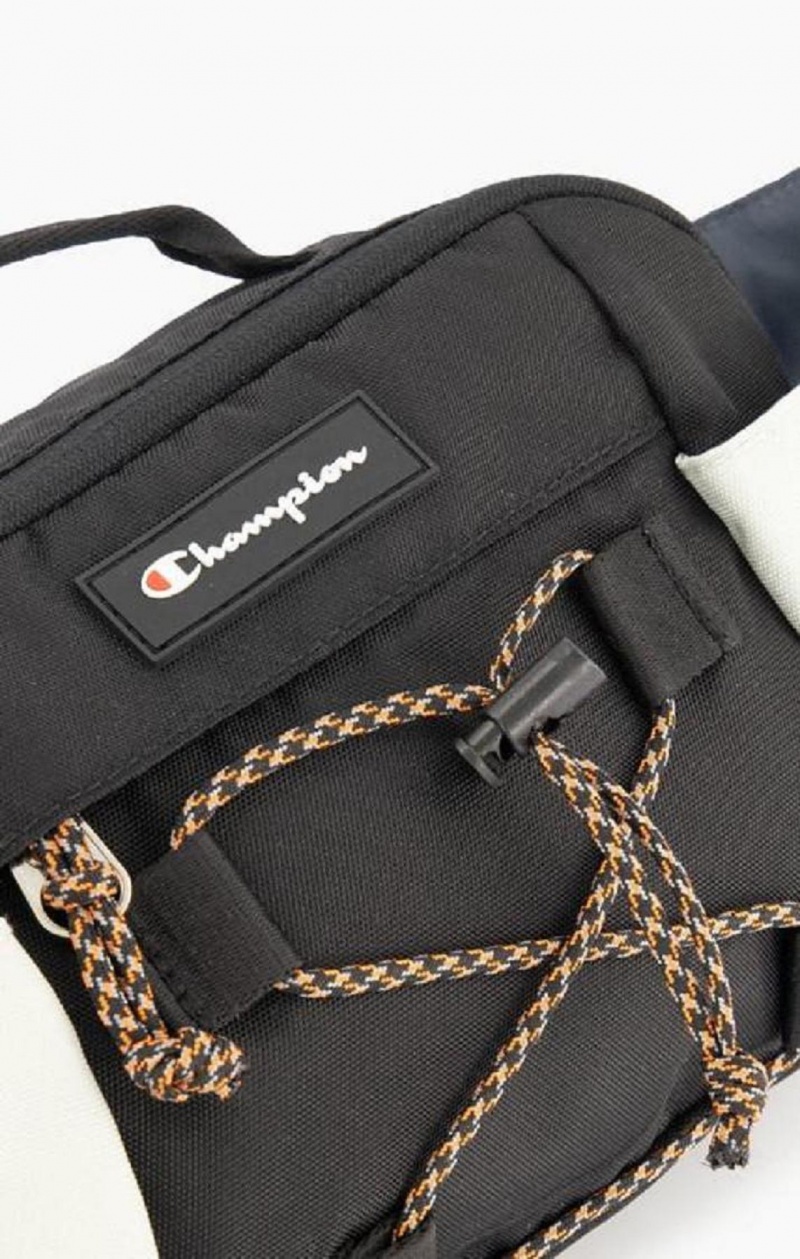 Champion Script Logo Coated Explorer Belt Bag Väskor Herr Svarta | 9350-RQBZP